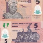 Nigeria 5 Naira UNC Polymer Banknote